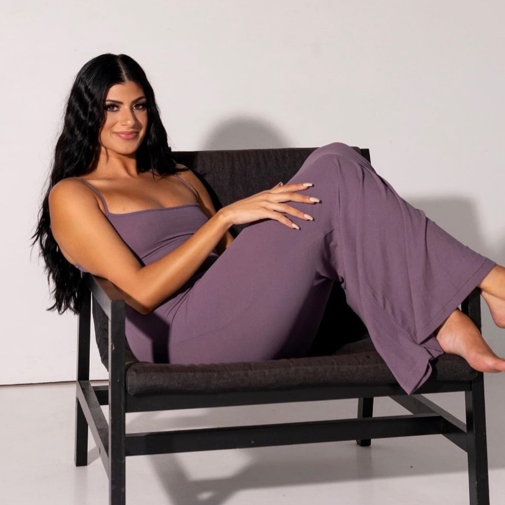 Skims Soft Lounge Slipdress in Plum